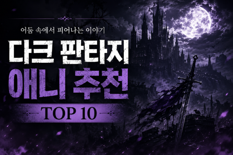 넷플릭스 & 라프텔 다크 판타지 애니 빛나는 명작 모음 TOP10