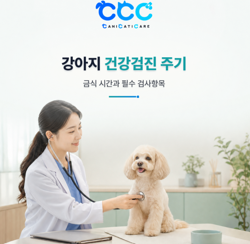 강아지 건강검진 주기는? 금식 시간과 항목까지