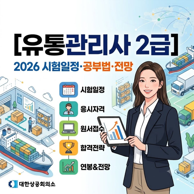 [유통관리사 2급] 2026 시험일정부터 응시자격, 공부법, 합격률, 연봉 및 전망까지 완벽 총정리