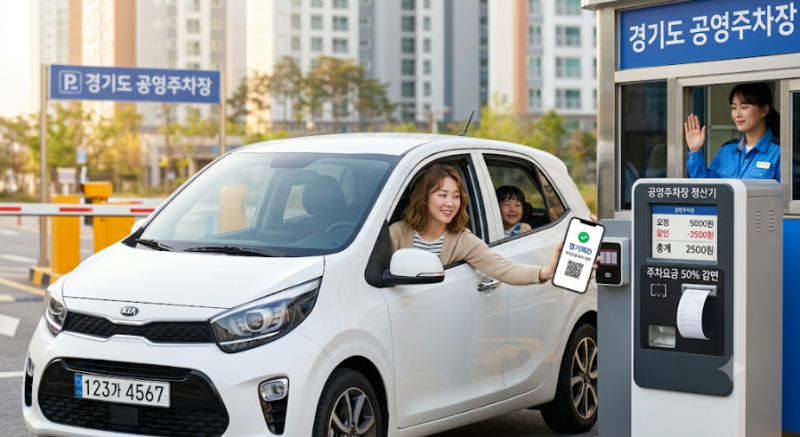 [경기도민 꿀팁] 서류 없이 공영주차장 요금 자동 할인! '경기똑D' 주차 할인 신청 및 활용법 ....