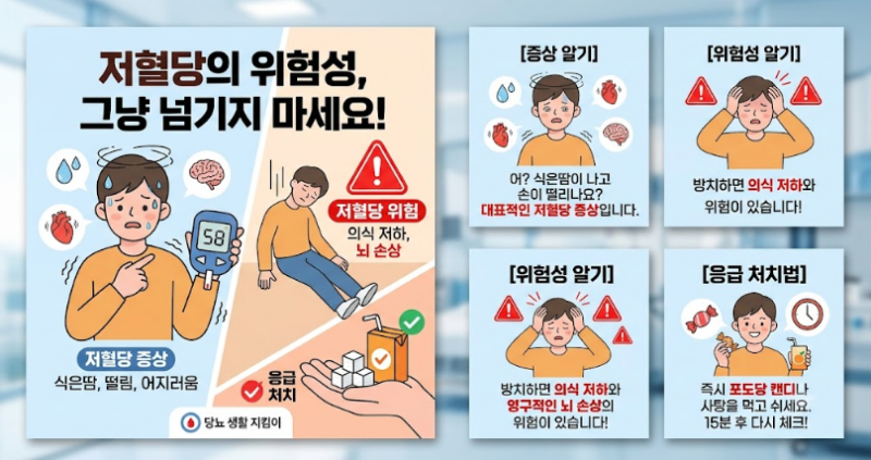 [응급실 후기] 저혈당 방치하면 뇌 손상까지? 위험성과 필수 응급 처치법