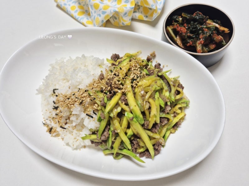 애호박 요리 추천 메뉴, 소고기 애호박 덮밥 레시피, 맛있는 한 그릇 메뉴 애호박 소고기 덮....