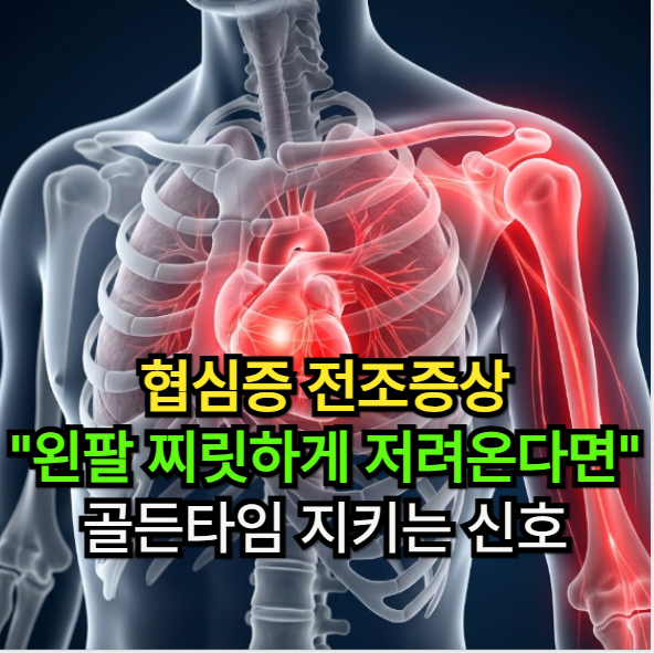 협심증 전조증상, "왼팔이 찌릿하게 저려온다면"... 골든타임 지키는 협심증
