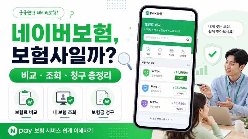 네이버보험, 보험사인 줄 알았다면 꼭 보세요｜보험료 비교·조회·청구 총정리