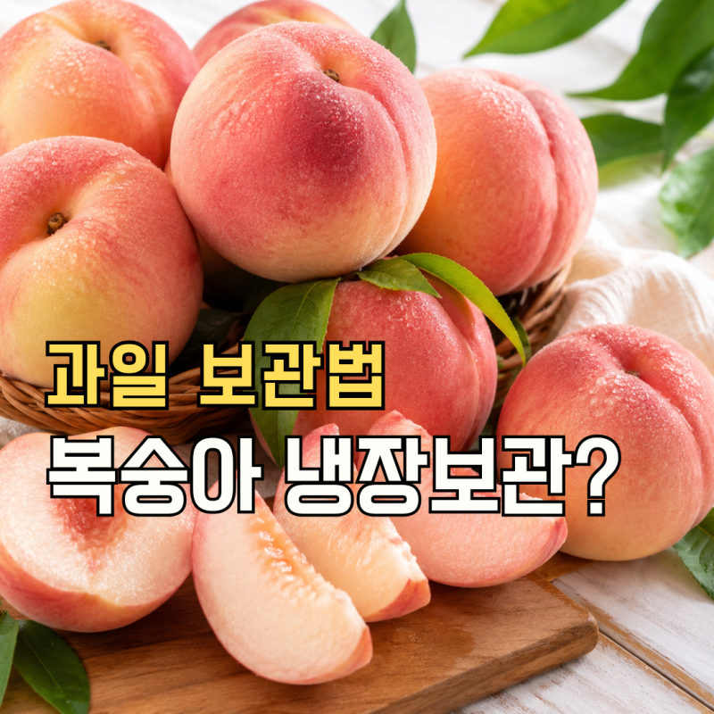 복숭아 보관법, 냉장고에 넣어도 될까요?