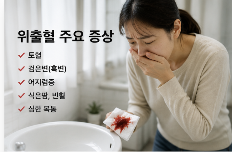 위출혈 증상 어떤 신호가 나타날까? 응급실에 가야 하는 위험 증상 총정리