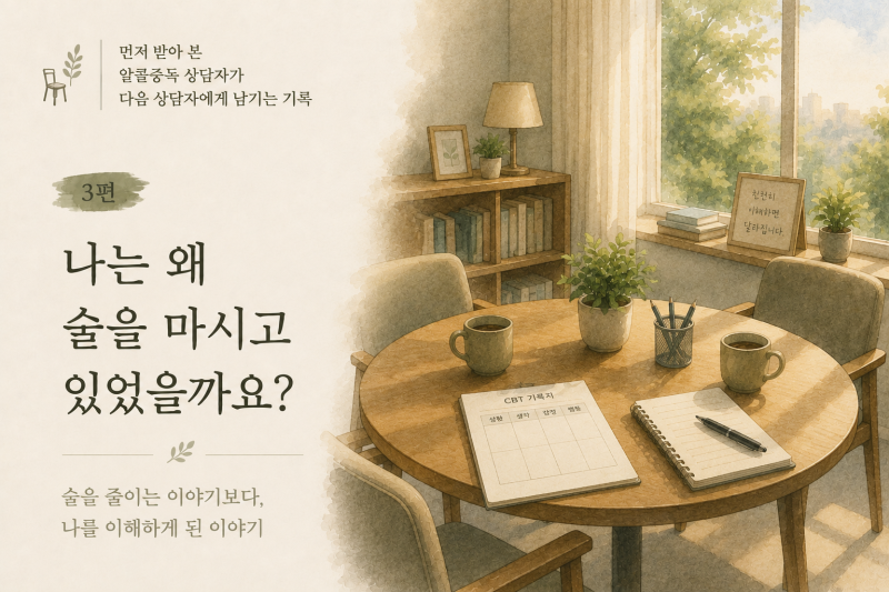 먼저 받아 본 알콜중독 상담자가 다음 상담자에게 남기는 기록 ③