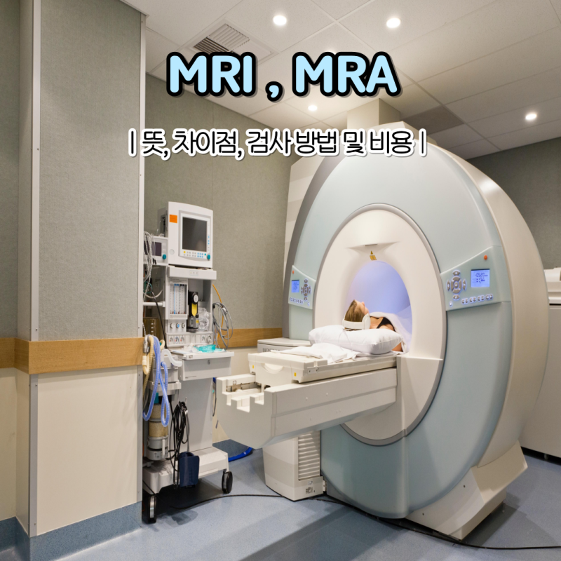 머리 뇌 MRI MRA 차이점 검사 비용 금식 시간 검사 방법은?