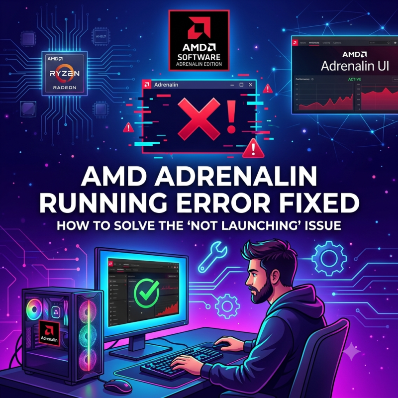 AMD Adrenalin 실행 안됨 해결 방법