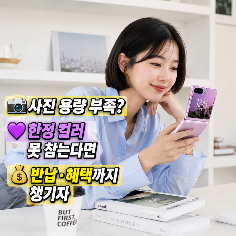 갤럭시 Z플립8 자급제 사전예약, 이거 모르고 사면 25만 원 날리는 거예요