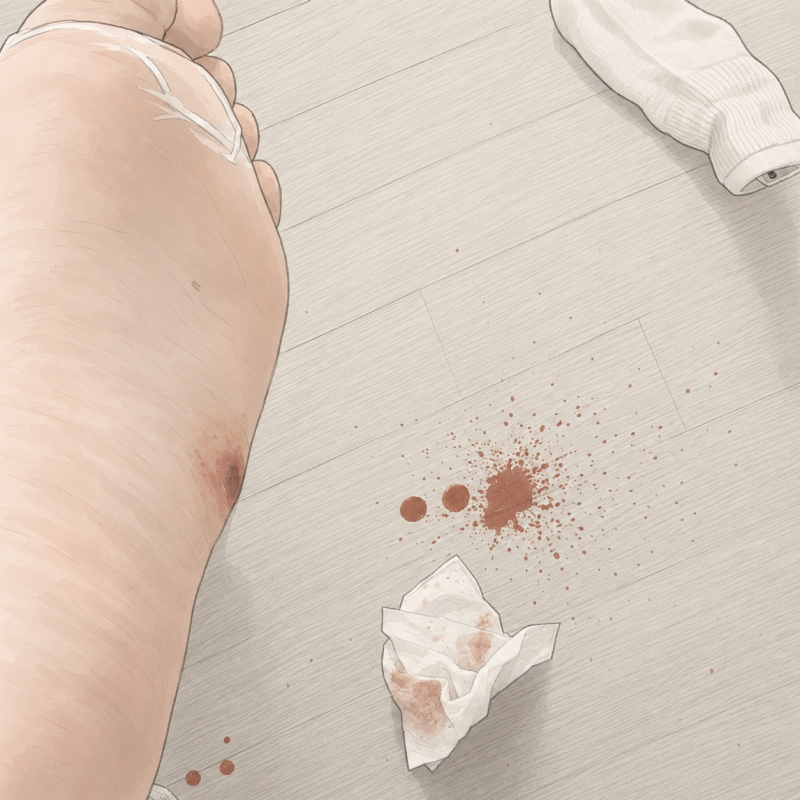 [티눈 제거] 레이저 치료 후 지혈 안 돼서 정형외과 다녀온 후기ㅣ거즈 추천ㅣ지혈 방법