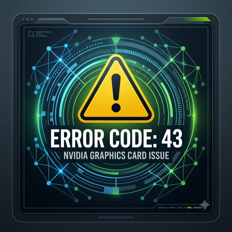 NVIDIA 오류 코드 43 해결 방법
