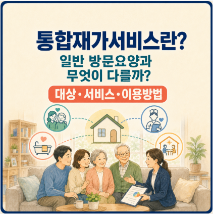 장기요양 통합재가서비스란?｜한 기관에서 방문요양·목욕·간호 함께 받는 방법