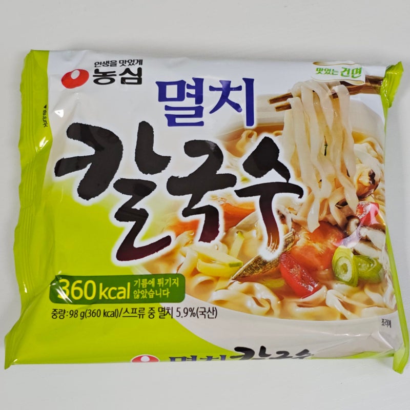 농심 라면 '멸치칼국수' 후기