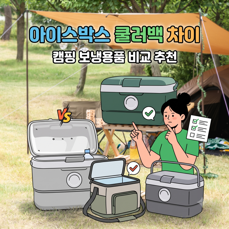 아이스박스와 쿨러백 차이, 캠핑 보냉용품 비교 추천