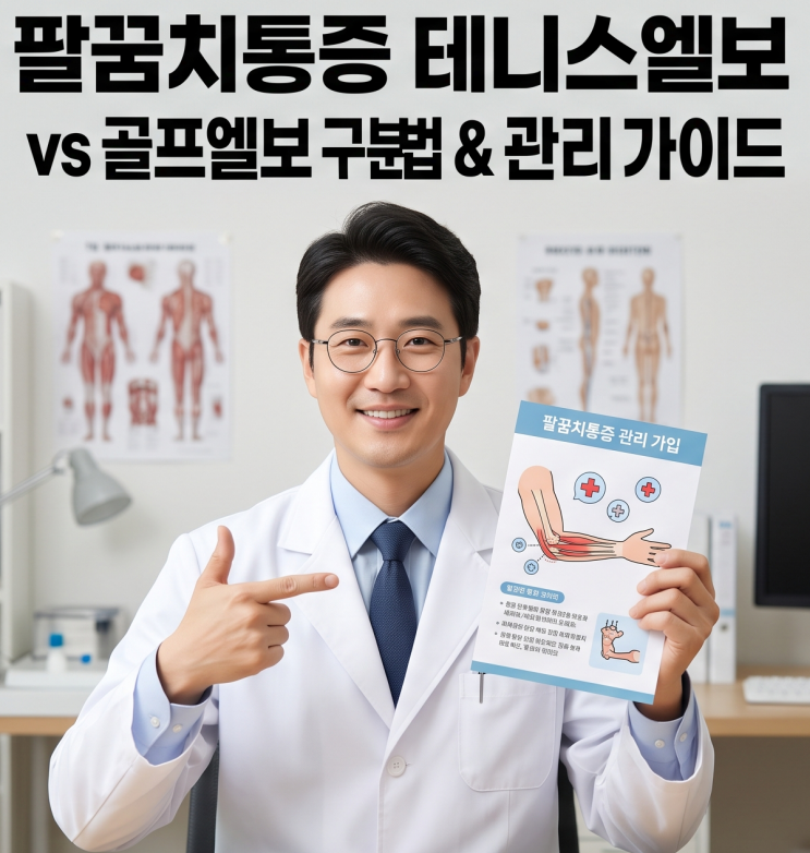 팔꿈치 통증 원인 테니스엘보 vs 골프엘보 차이