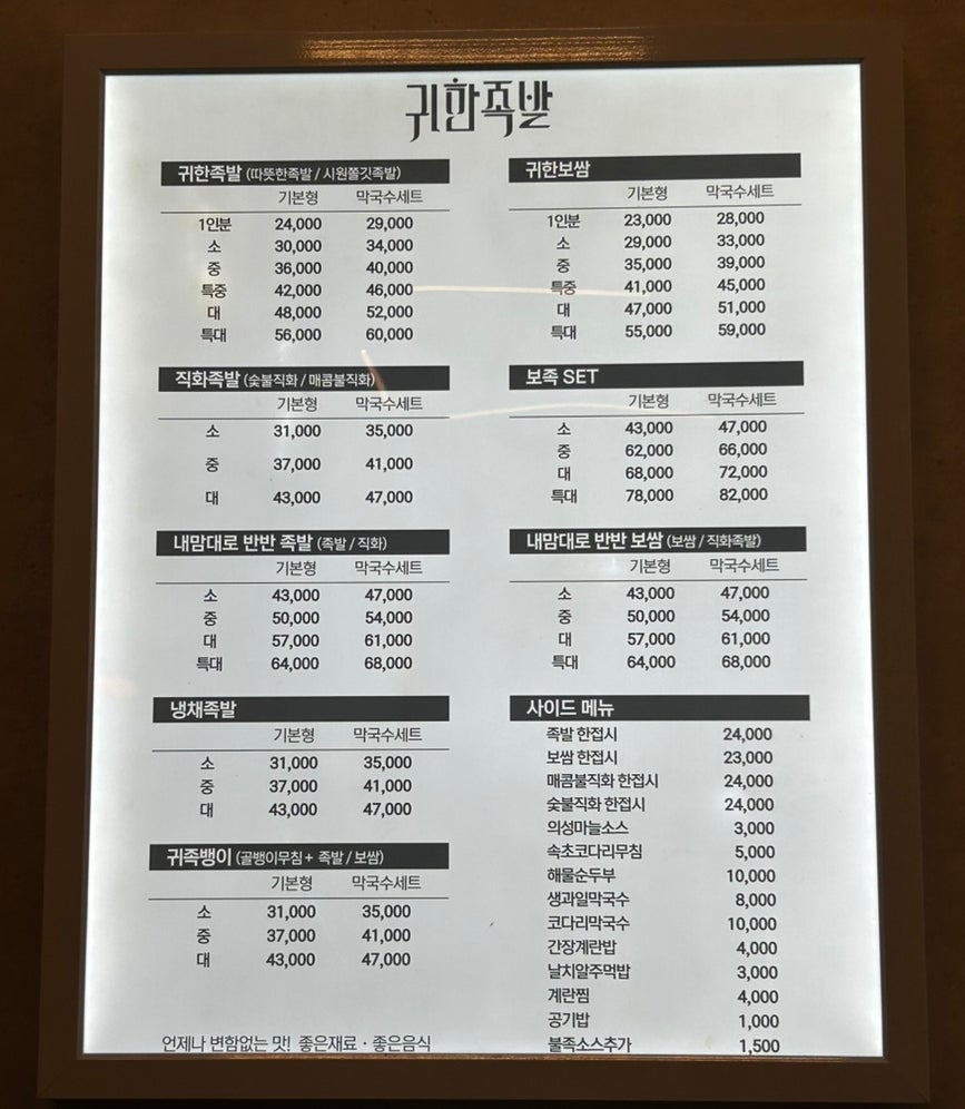 귀한족발 칠곡태전점 사진 1
