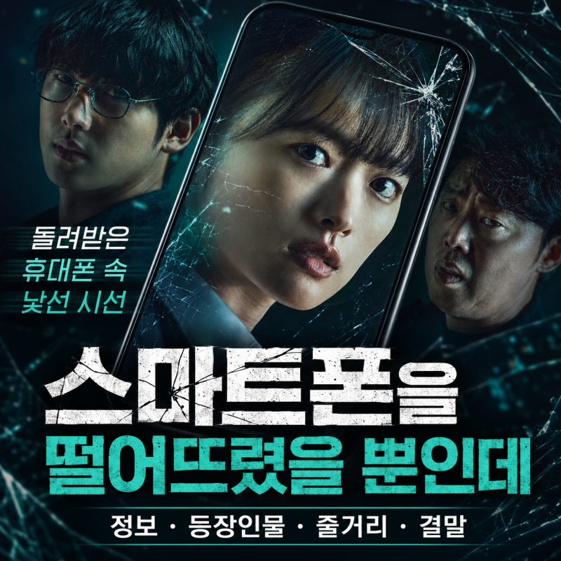 영화 스마트폰을 떨어뜨렸을 뿐인데 정보 등장인물 줄거리 결말, 돌려받은 휴대폰 속 낯선 ....
