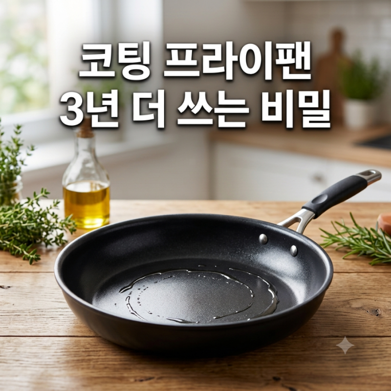 후라이팬 코팅 오래 쓰는 법! 길들이기부터 세척까지 5가지 필수 관리 꿀팁
