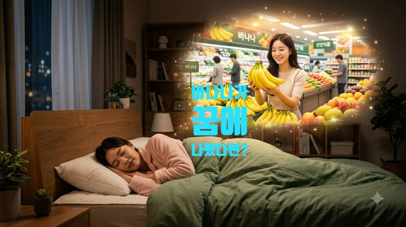 바나나 꿈 해몽! 990원에 싱싱한 바나나를 산 꿈, 뜻밖의 행운일까?
