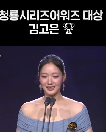 결국 <b>김고은</b>이었다…청룡시리즈어워즈 <b>대상</b>, 진심 담긴 수상 소감