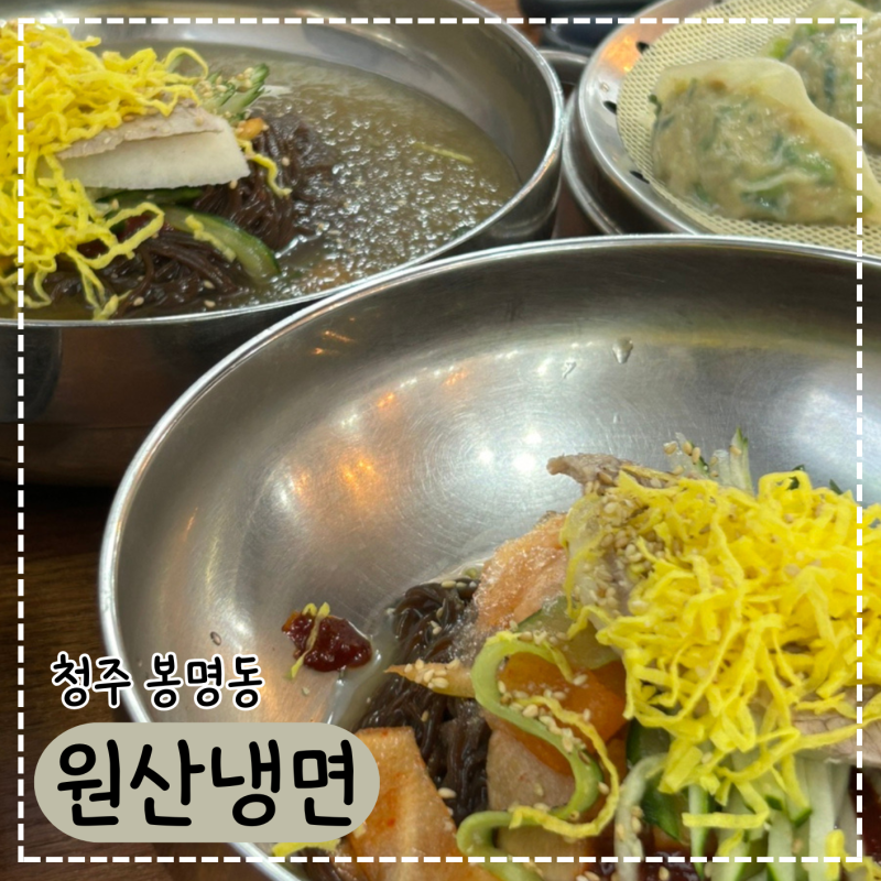 청주맛집 원산냉면 후기, 물냉면 비빔냉면에 만두까지! 여긴 청주냉면맛집