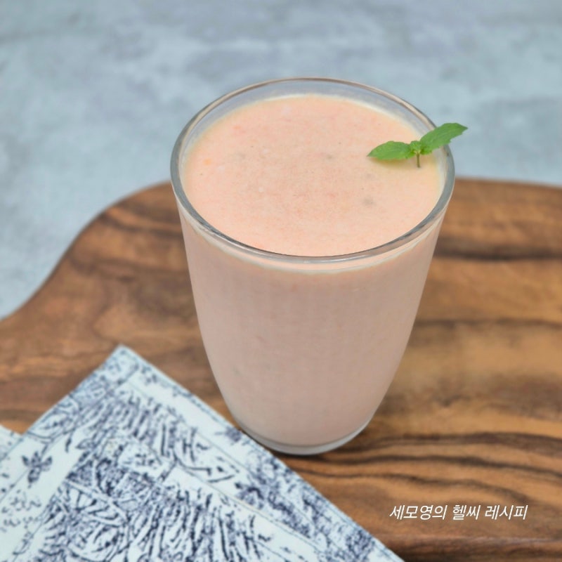 토마토 단백질쉐이크 만들기 토마토주스 얼린 토마토 갈아먹기