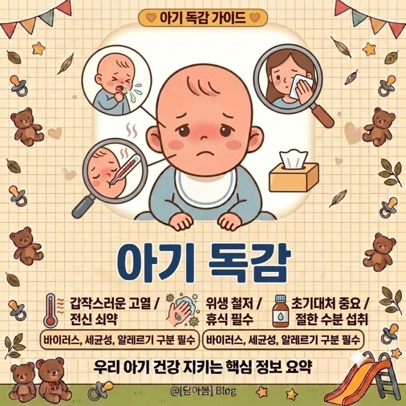 아기 독감 ㅣ39도 고열, 원인, 증상, 타미플루, 입원 기준, 등원 총정리