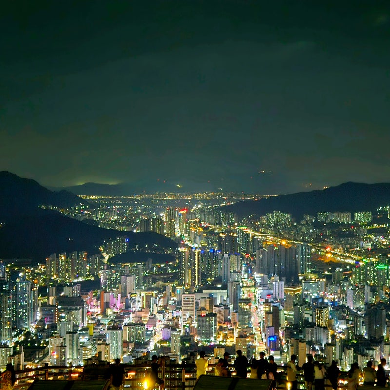 부산 황령산 전망대 봉수대 야경명소 야밤산책
