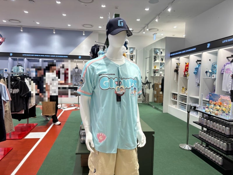 ⚾️롯데자이언츠 x 보노보노 콜라보 실물 후기 | 잠실 롯데월드몰 윌비플레이 롯데자이언츠....