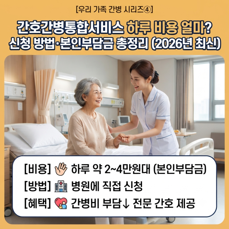 간호간병통합서비스 하루 비용 얼마? 신청 방법·본인부담금 총정리 (2026년 최신) [우리 가족 ....