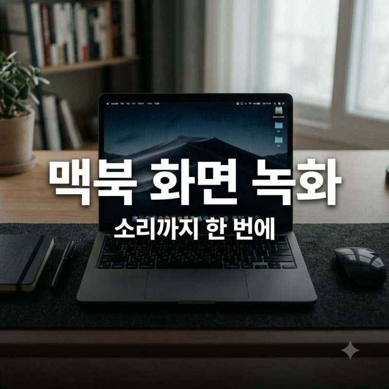 맥북 화면 녹화 소리 안 나올 때.. 마이크까지 한 번에 해결하는 법