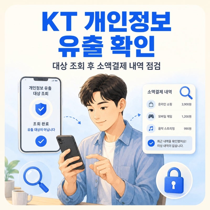 KT 개인정보 유출 대상과 소액결제 확인 방법, 휴대폰에서 먼저 볼 항목