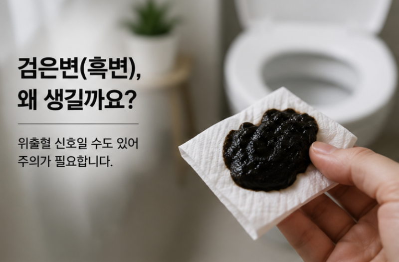 검은변(흑변) 원인 무엇일까? 위출혈 신호와 병원에 가야 하는 경우