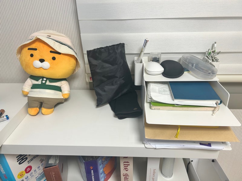 다이소 책상 정리함 데스크테리어 스택형이라 깔끔