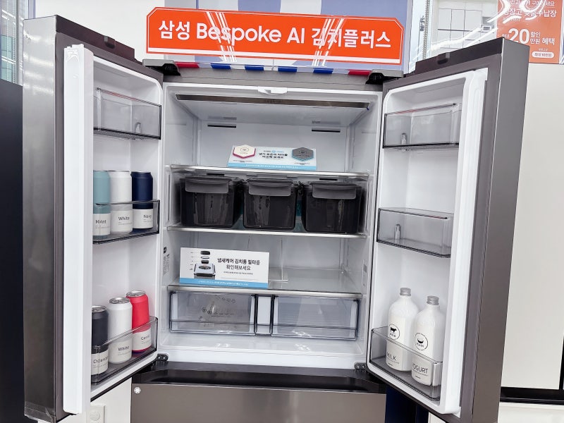 삼성 김치냉장고 4도어 490 1등급 스탠드형 RK70F49M1A 후기
