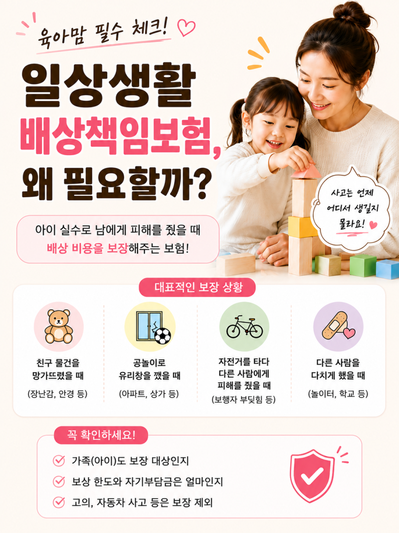 일상생활배상책임보험이란? 일배책에 대해서