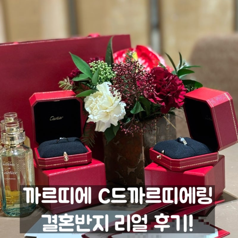 까르띠에 결혼반지 추천 | C드 까르띠에 플래티넘 3mm 4mm 가격, 가드링까지 1년 착용 솔직후기!