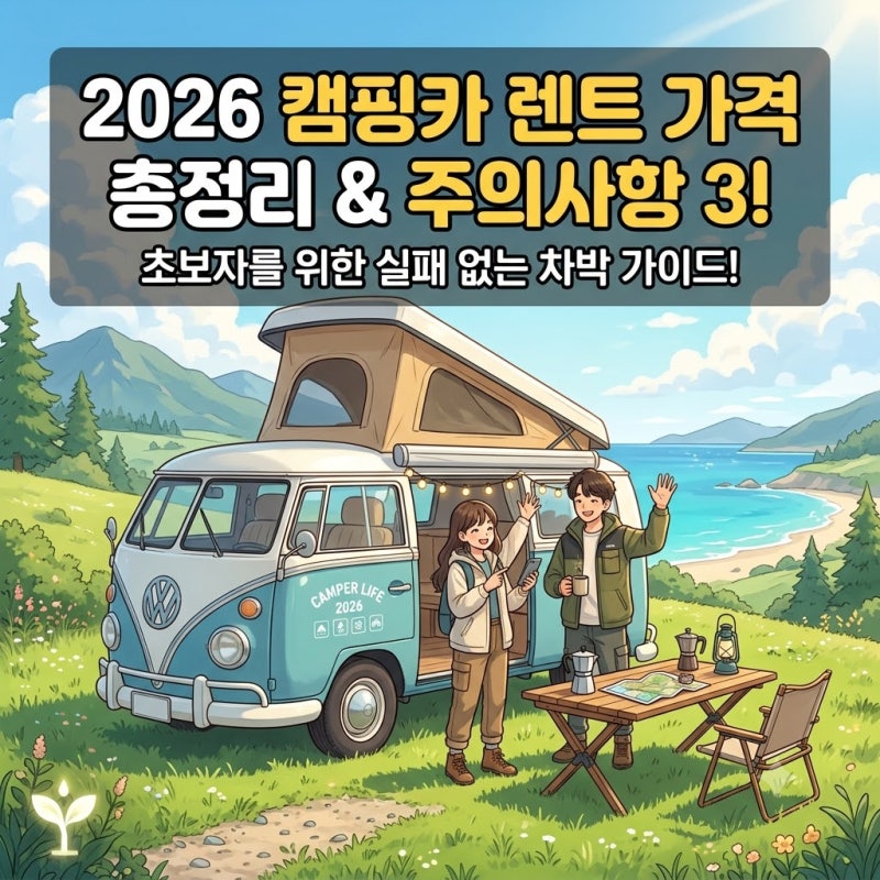 캠핑카 렌트 가격 비용 비교, 초보자가 알아야 할 3가지 주의사항 (2026)