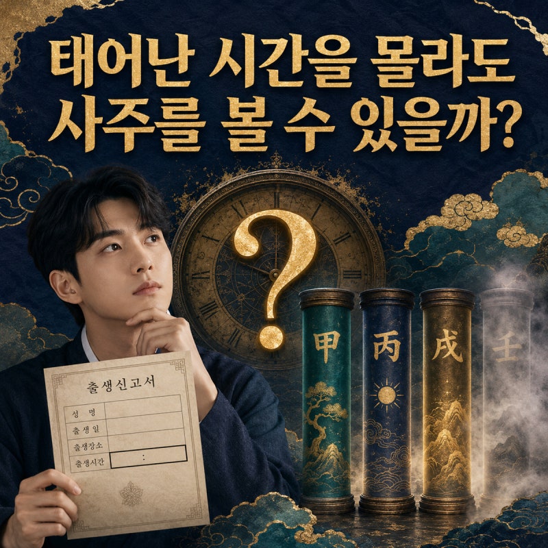 ❓ 태어난 시간을 모를 때도 사주를 볼 수 있을까?