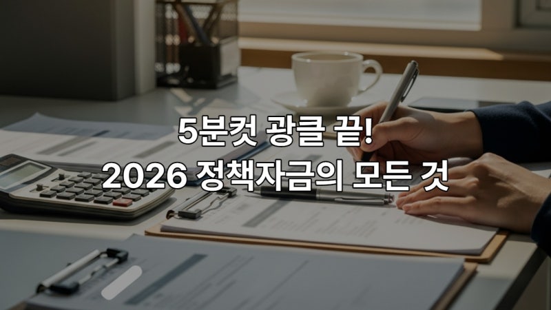 2026년 소상공인 정책자금, '선착순 폐지' 긴급 공지! 이제는 정책우선도 평가 시대