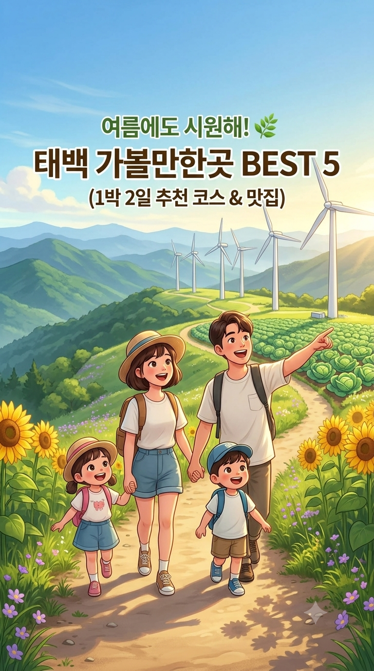 태백 가볼만한곳 BEST 5: 여름에도 시원한 고원도시, 1박 2일 여행 코스 총정리