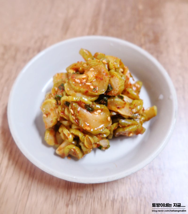 오이장아찌무침 쉬운 양념 레시피 만드는법