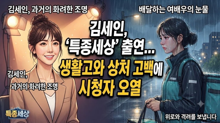 배달하다 뺑소니까지? 여배우 <b>김세인</b> 눈물겨운 최근 근황