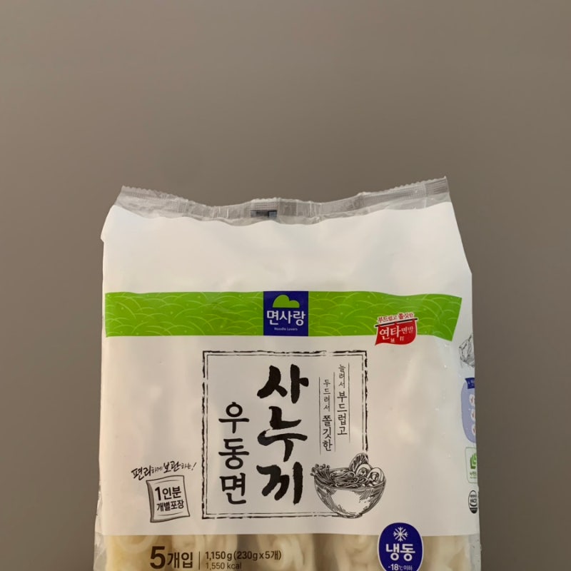 면사랑 사누끼 우동면 사리 냉동면 칼로리