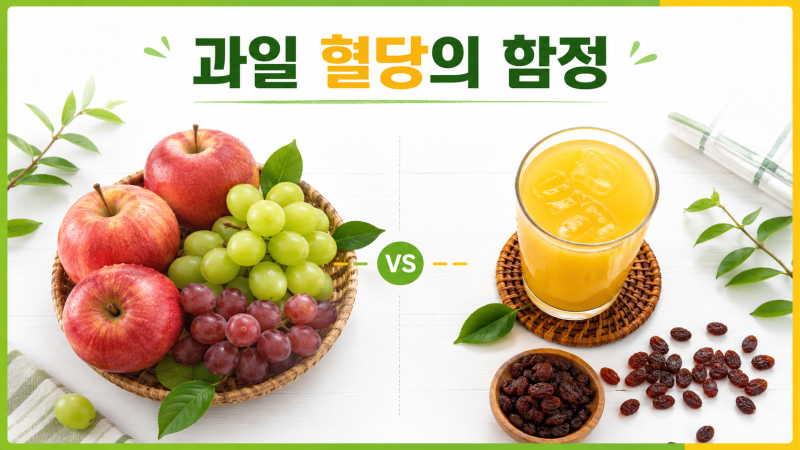 과일 혈당 관리법 총정리, 착즙주스가 당뇨에 불리한 이유