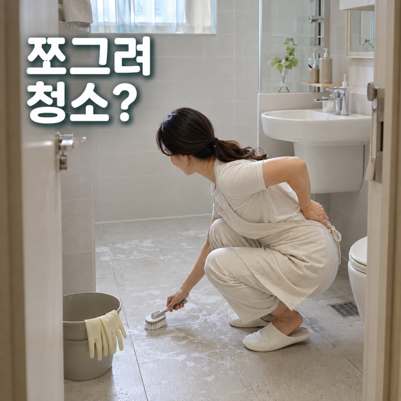 욕실 청소할 때 손목이 힘들다면, 무선 전동청소솔 선택한 이유