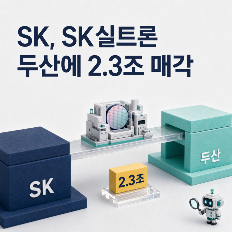 "알짜 자산을 팔고도 웃었다" <b>SK 실트론</b> 2조3000억원 매각