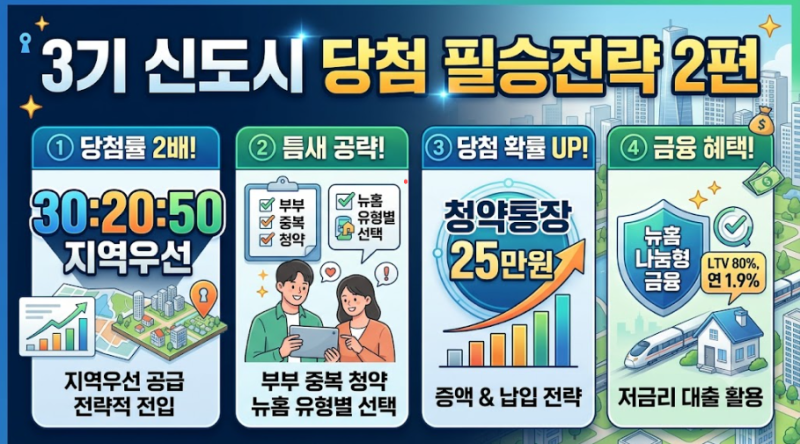 3기 신도시 청약 특별공급 일반공급 청약통장 납입금 당첨전략 총정리 (하남교산 남양주 왕....