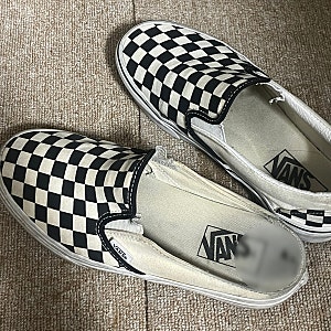 [VANS] 반스 스케이트 슬립온 체커보드/뮬 검정, "VN0A5FCAAUH / VN0004KTEO1" 실착 후기 (+사이즈, 장단....
